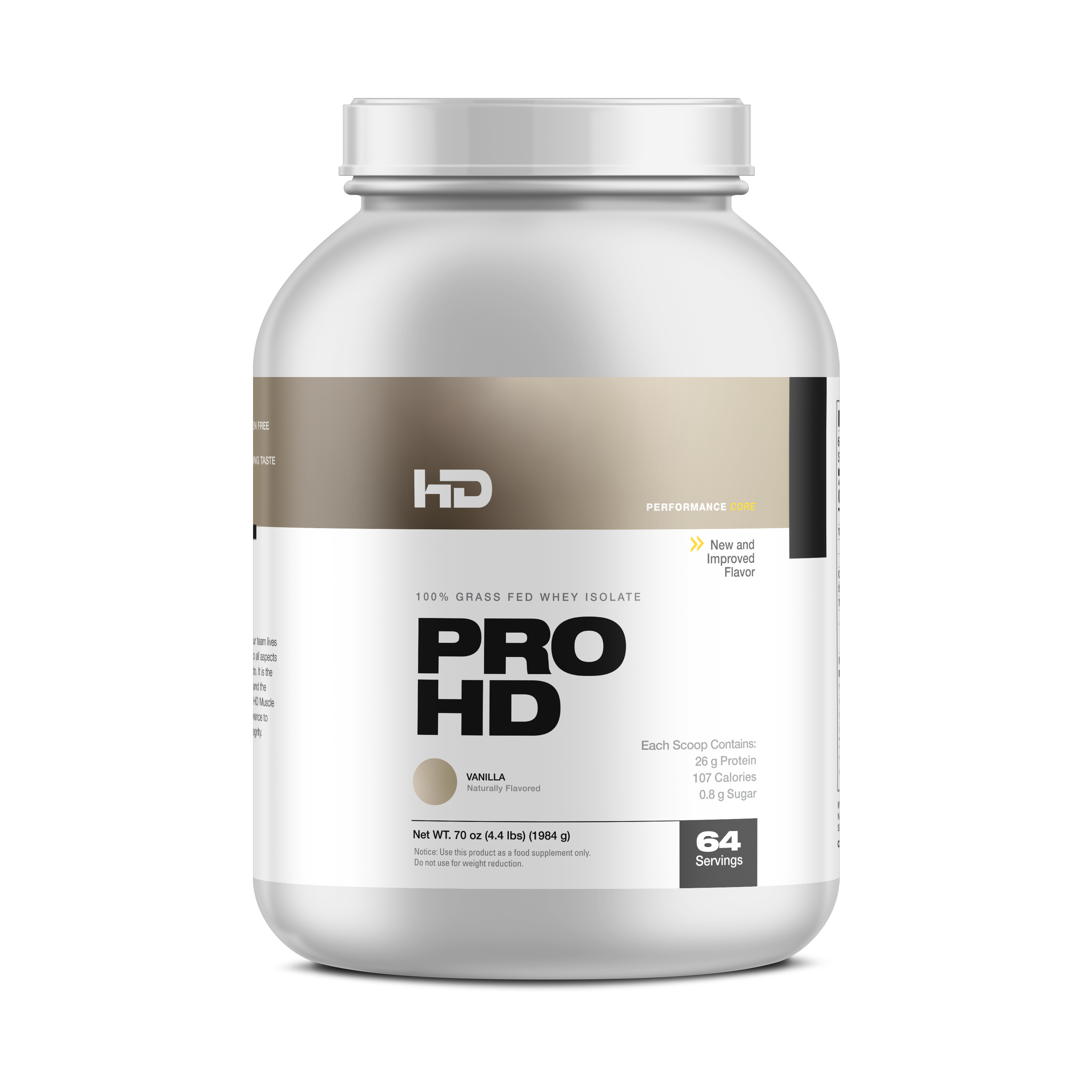 HD Muscle ProHD 100 Grass Fed Whey Isolate 2.1lbs 4.4lbs ( 3064 Se