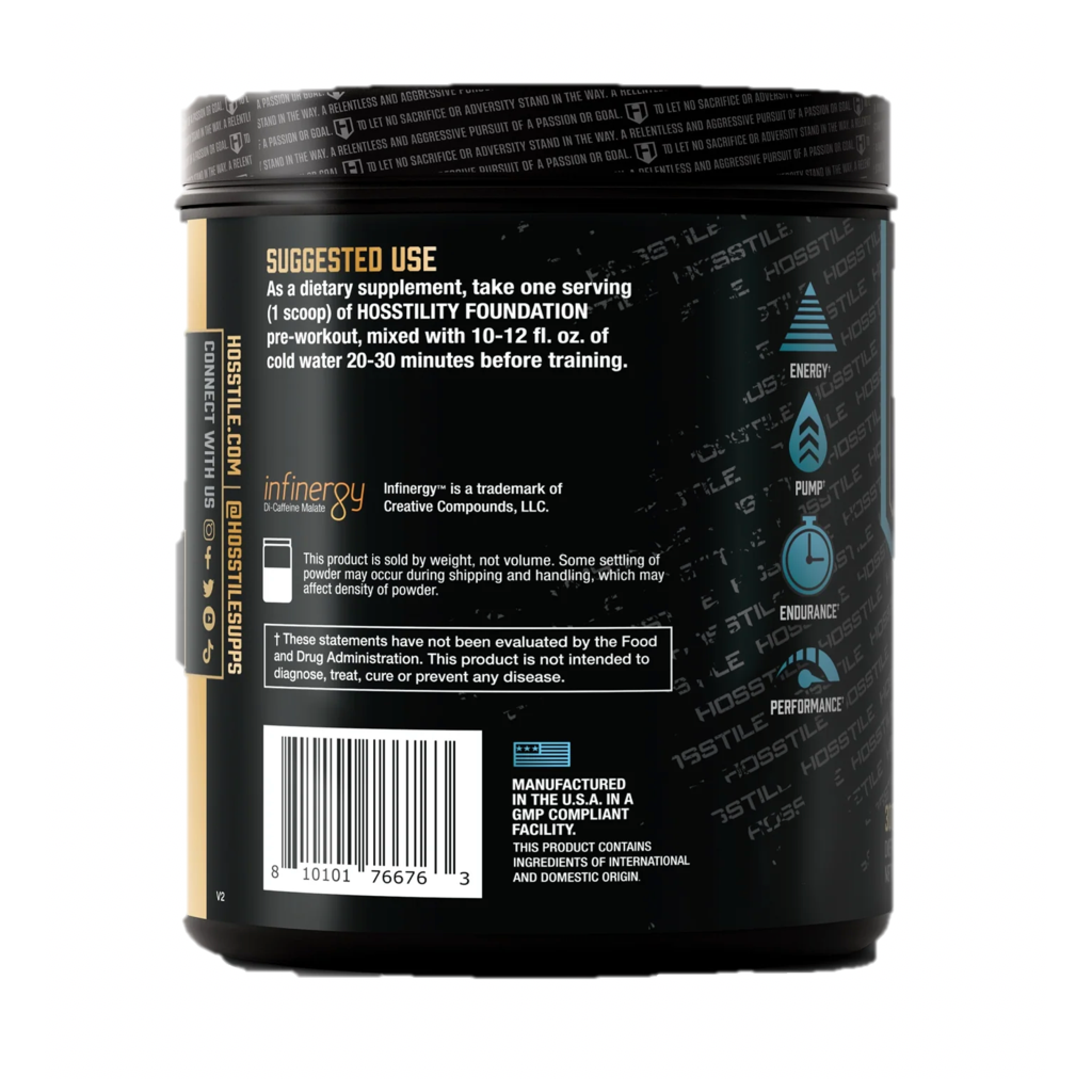 Hosstile Hosstility Foundation Entry Level Pre-Workout (30 Servings)