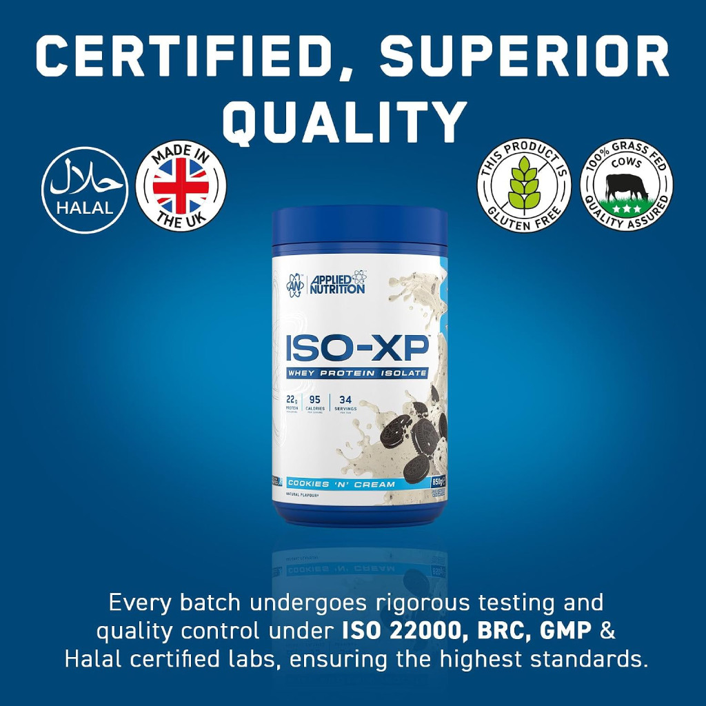 Applied Nutrition ISO-XP Whey Protein Isolate 850G (Halal)