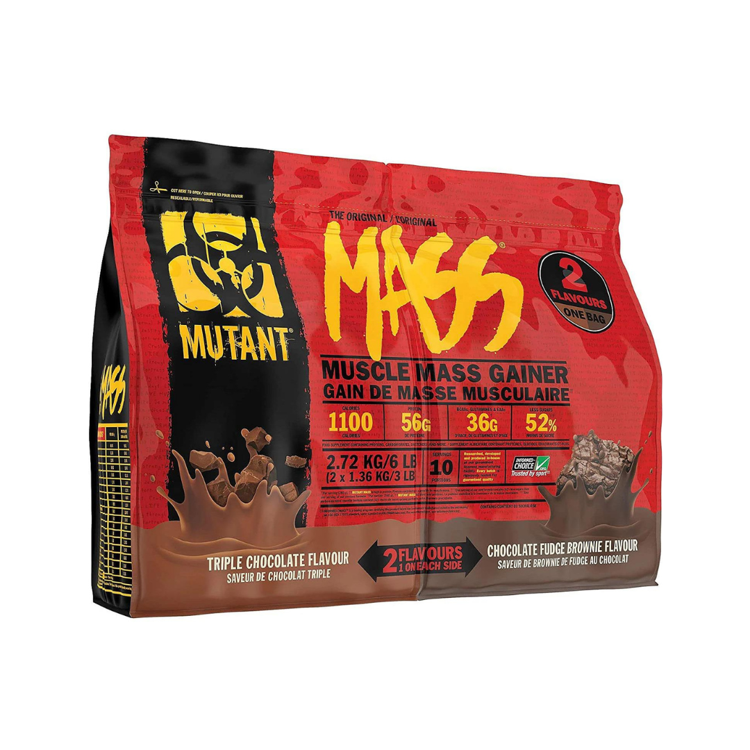 Mutant Mass, Mass Gainer 6lbs (2 Flavours One Bag)