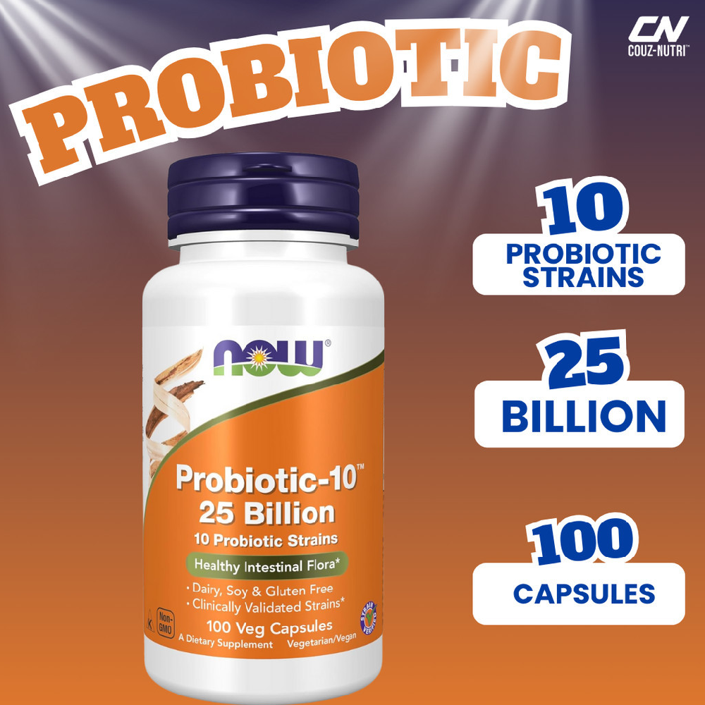 Now Foods Probiotic-10 25 Billion - 50 Veg Capsules