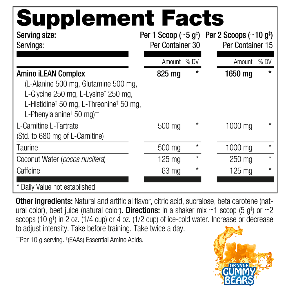 PERFECT Sports iLEAN Weight Loss Formula with Aminos