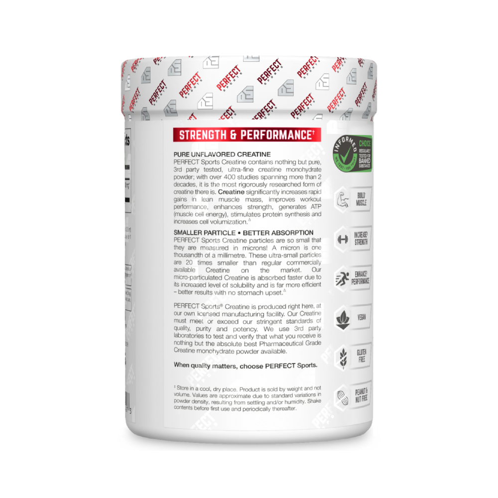PERFECT Sports HPLC Micronized Creatine 80 Servings (400g)