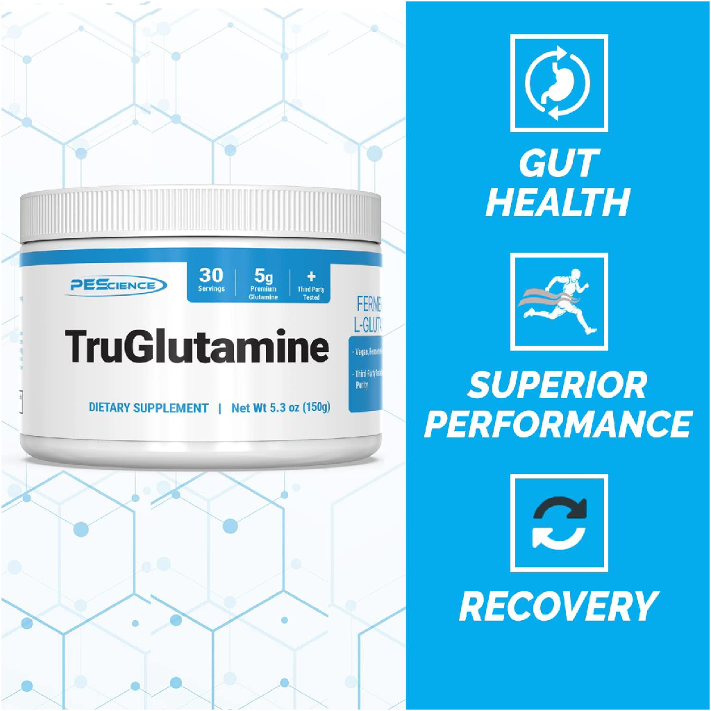 PEScience TruGlutamine Powder (Fermented Vegan L-Glutamine)