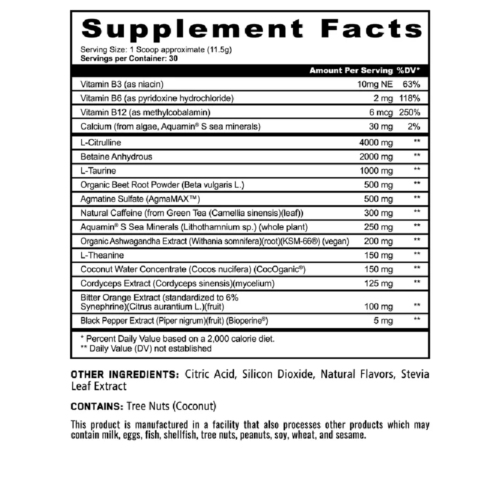 Panda All New Fierce Pre-Workout 30 Servings