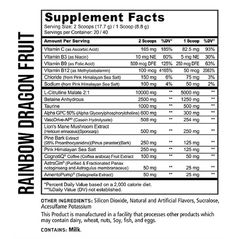 Panda Pump Stim Free Preworkout