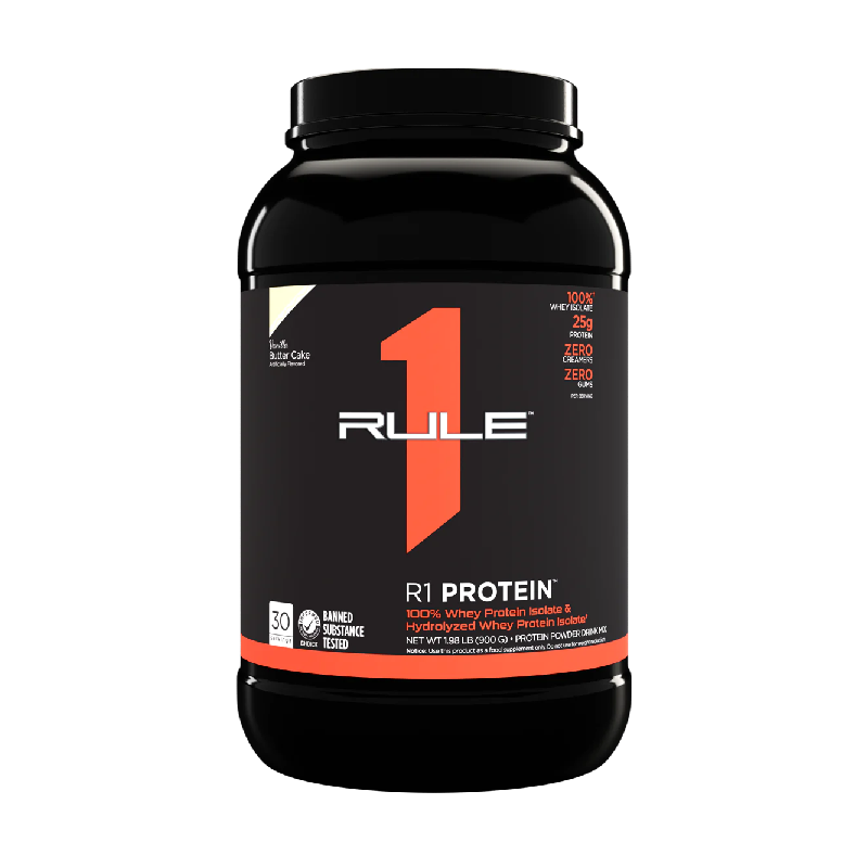 Rule One Protein Whey Isolate / Hydrolysate 2lbs (28 - 30 Servings) - 5lbs (60 - 76 Servings)