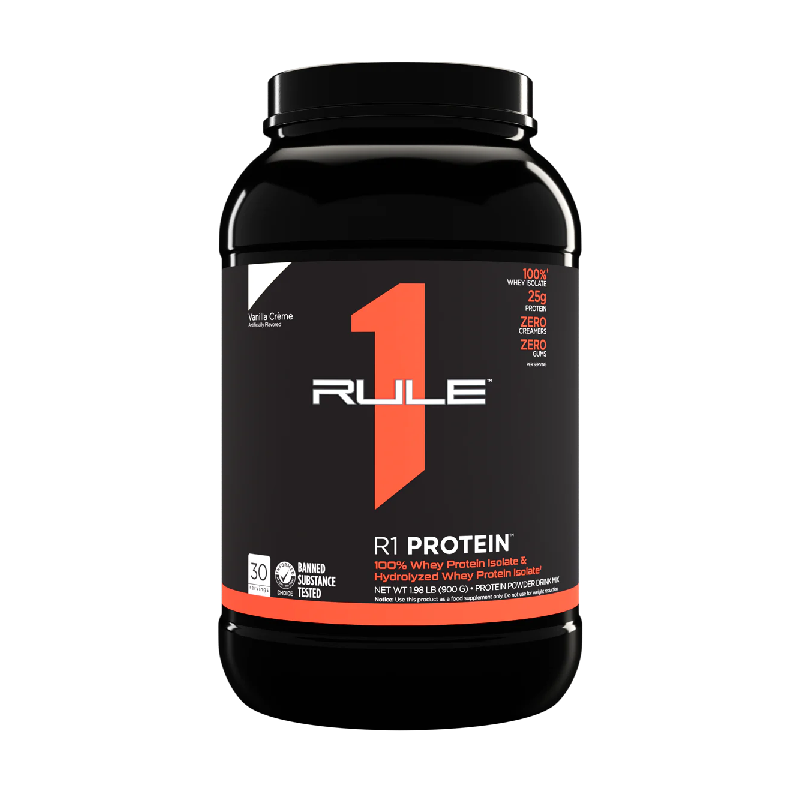 Rule One Protein Whey Isolate / Hydrolysate 2lbs (28 - 30 Servings) - 5lbs (60 - 76 Servings)