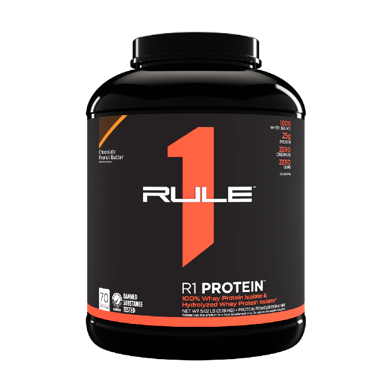 Rule One Protein Whey Isolate / Hydrolysate 2lbs (28 - 30 Servings) - 5lbs (60 - 76 Servings)