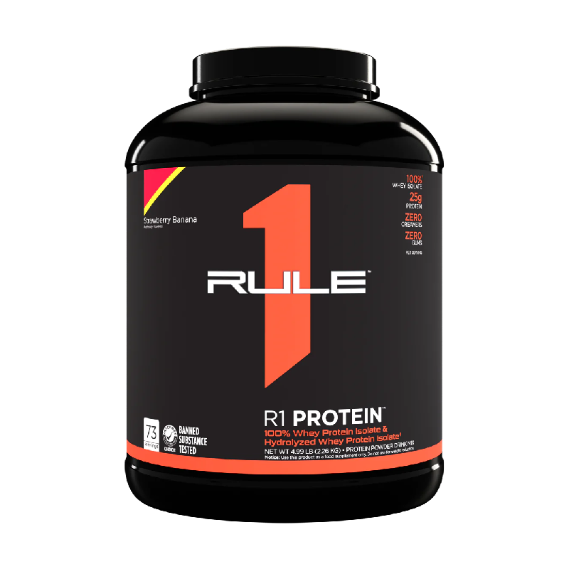 Rule One Protein Whey Isolate / Hydrolysate 2lbs (28 - 30 Servings) - 5lbs (60 - 76 Servings)