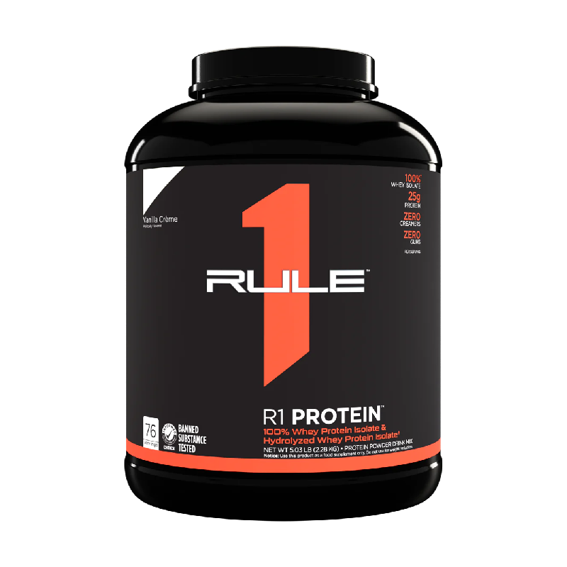 Rule One Protein Whey Isolate / Hydrolysate 2lbs (28 - 30 Servings) - 5lbs (60 - 76 Servings)