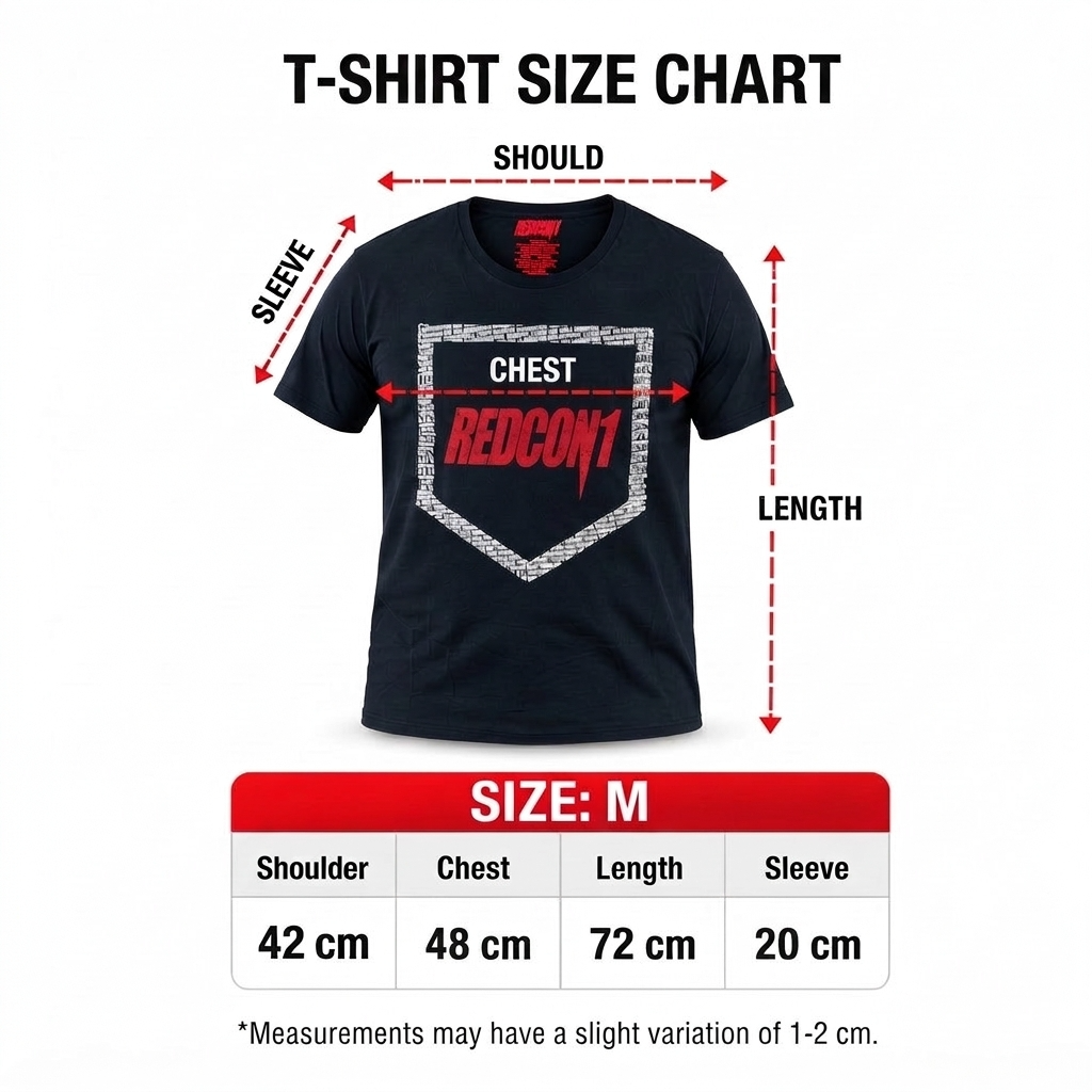 Redcon1 T-Shirt Black w/Red Logo