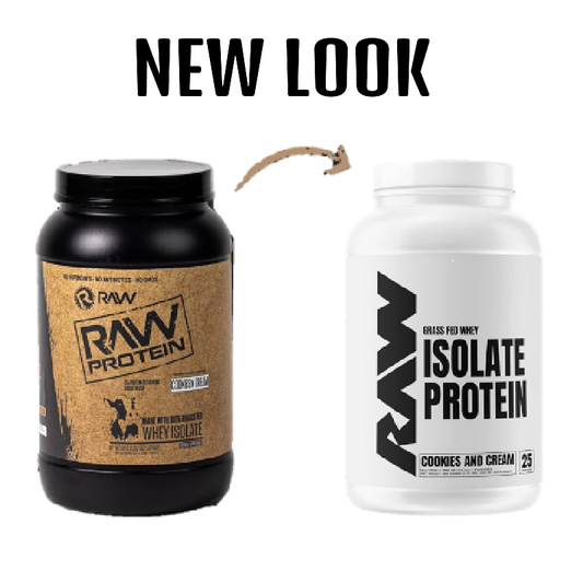 RAW Nutrition 100% Grass Fed Whey Protein Isolate 2lbs