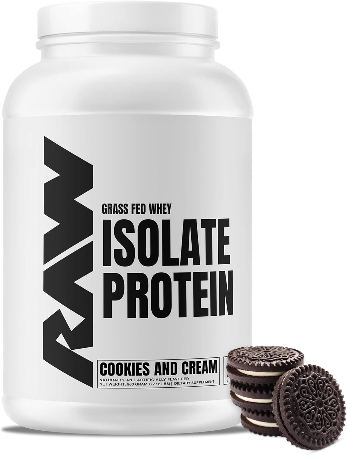 RAW Nutrition 100% Grass Fed Whey Protein Isolate 2lbs