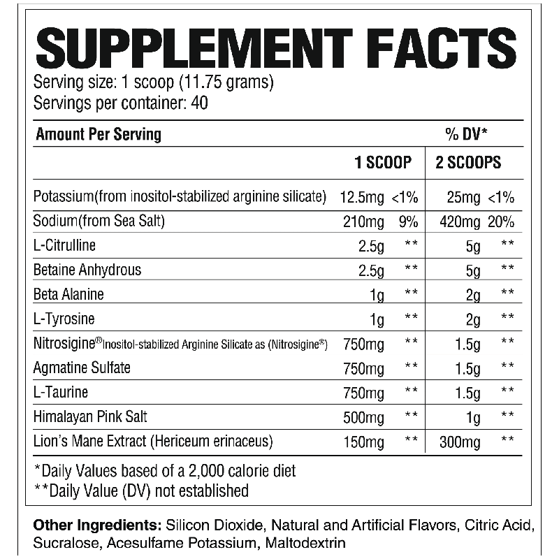 RAW Nutrition Pump Non-Stim Pre-Workout