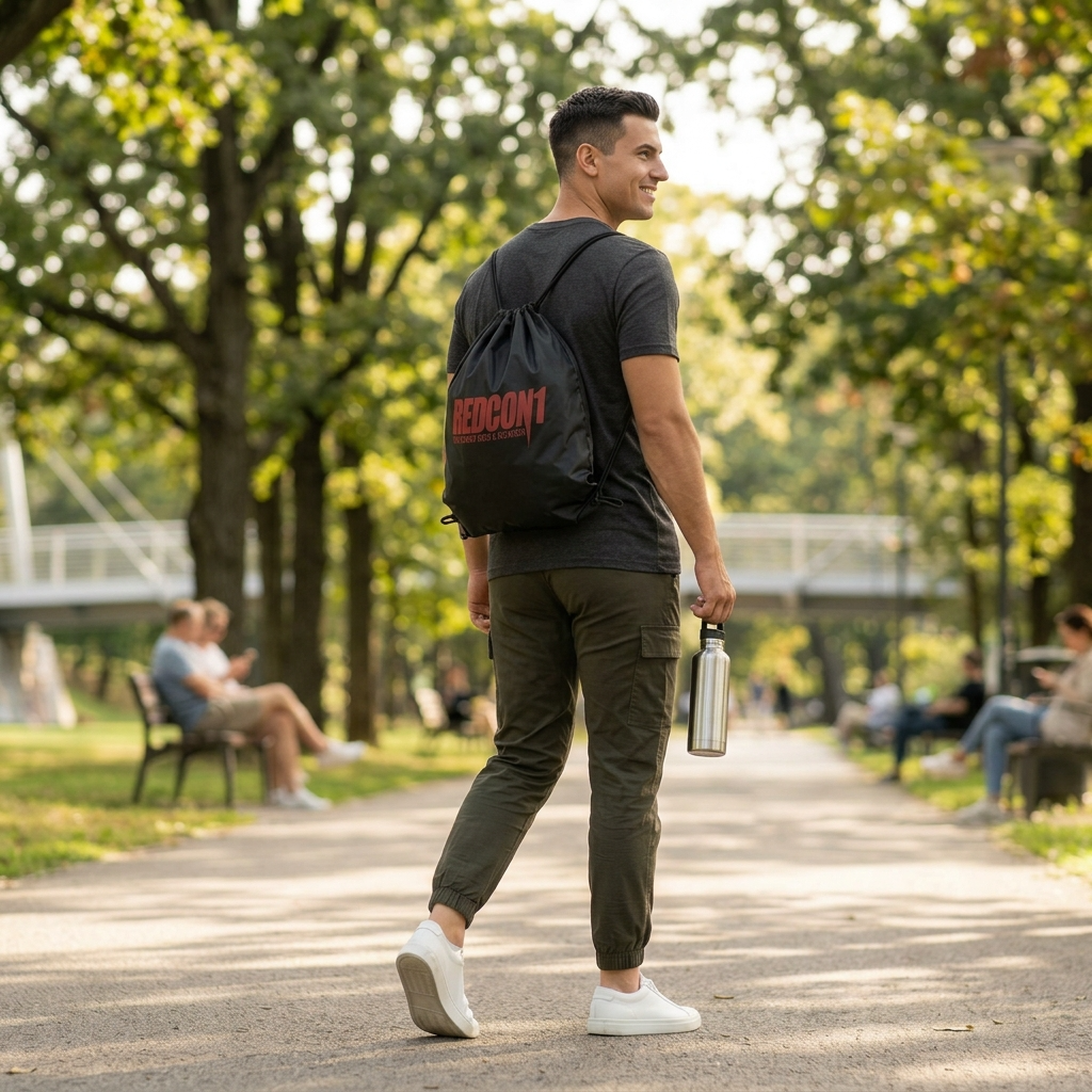 Redcon1 Black THSOR Drawstring Bag