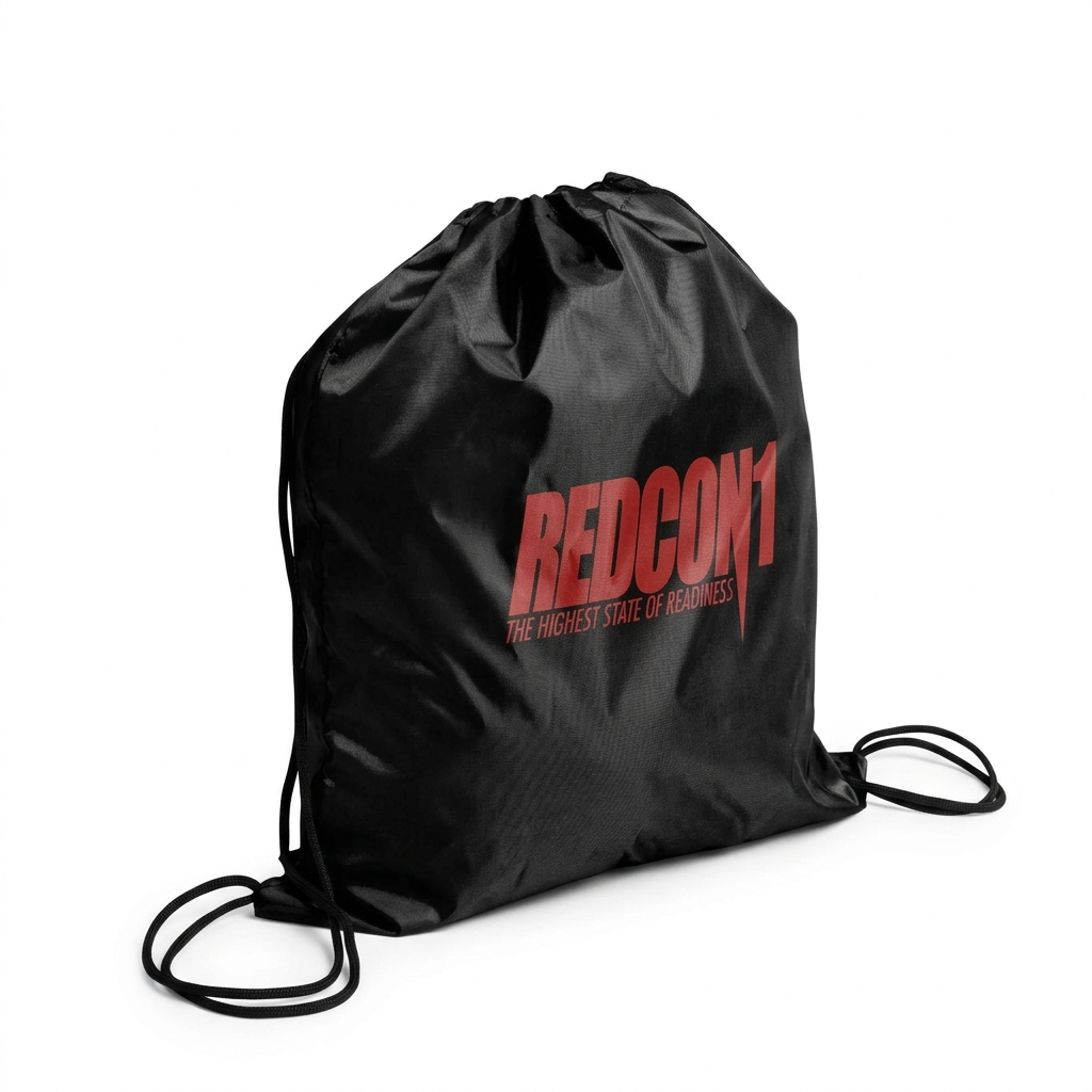 Redcon1 Black THSOR Drawstring Bag