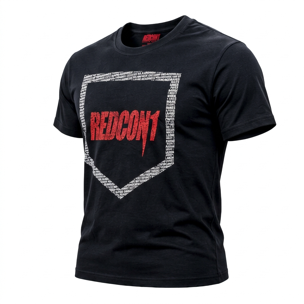Redcon1 T-Shirt Black w/Red Logo