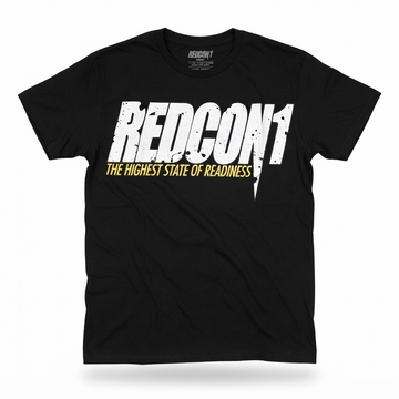Redcon1 T-Shirt Black with White Logo