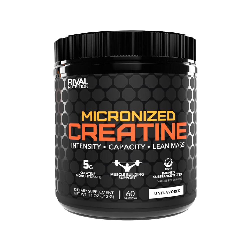 Rival Nutrition Micronized Creatine Unflavored (60 Servings) – Couz-Nutri