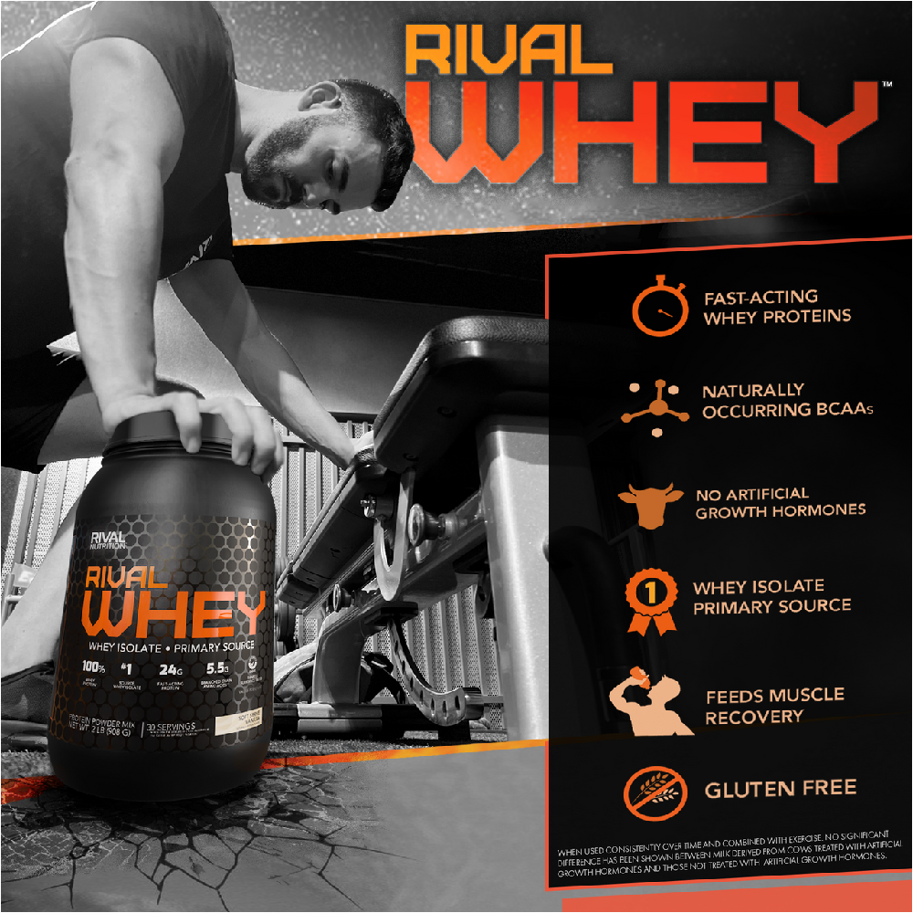 Rival Nutrition Rival Whey - 100% Whey Protein 2lb - 5lb