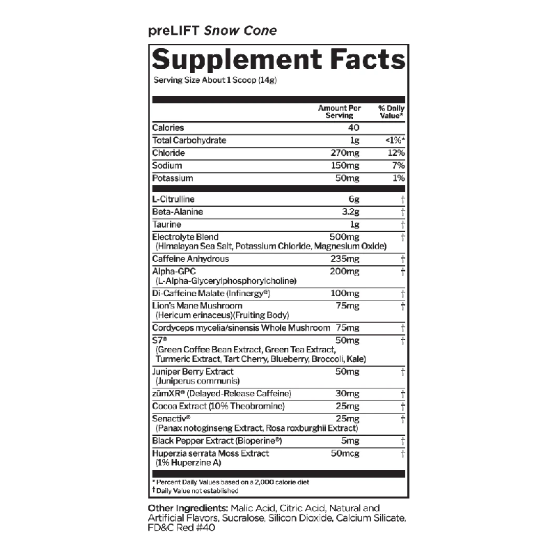 Rule One preLIFT Preworkout