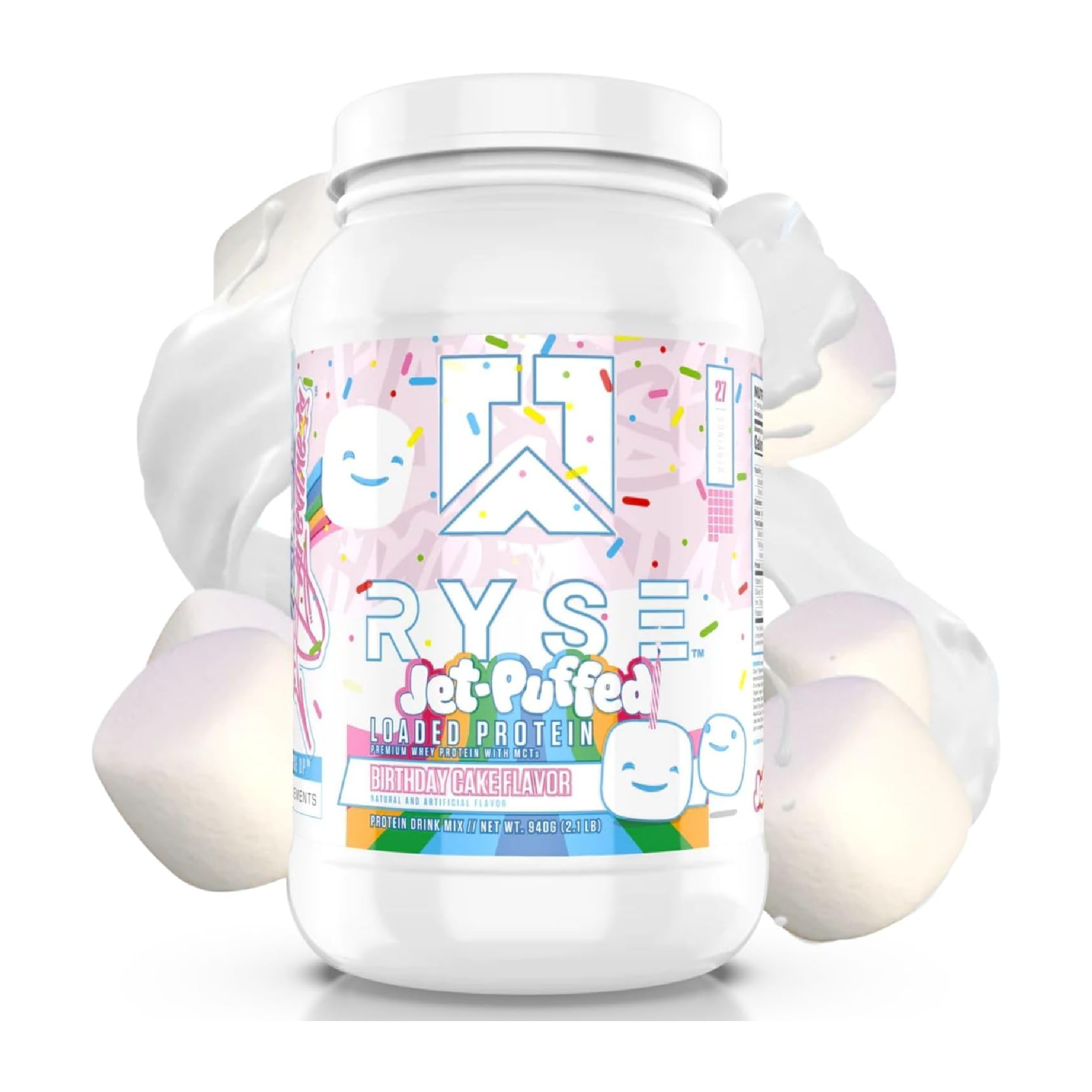 Ryse Jet-Puffed™ LOADED PROTEIN - Birthday Cake