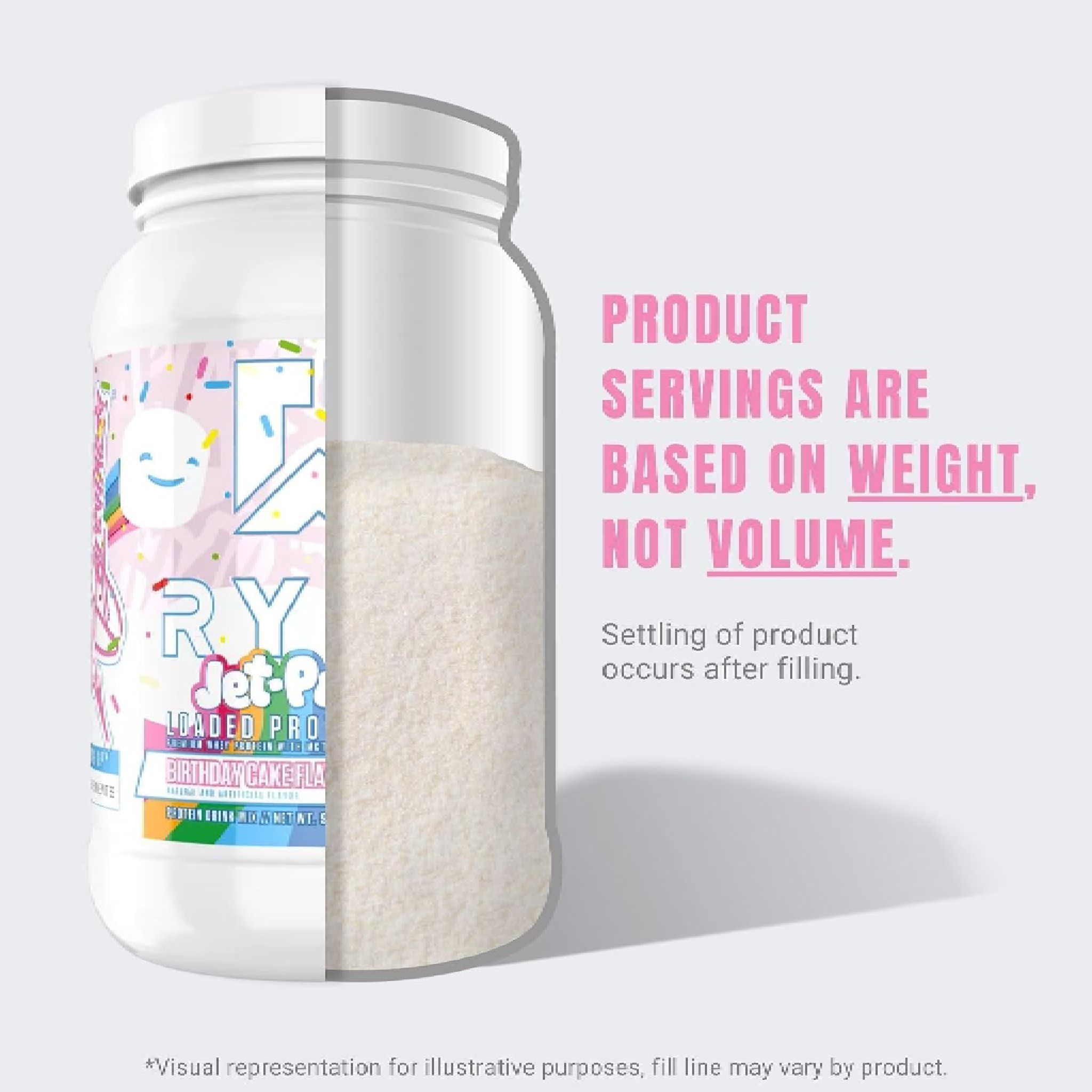 Ryse Jet-Puffed™ LOADED PROTEIN - Birthday Cake