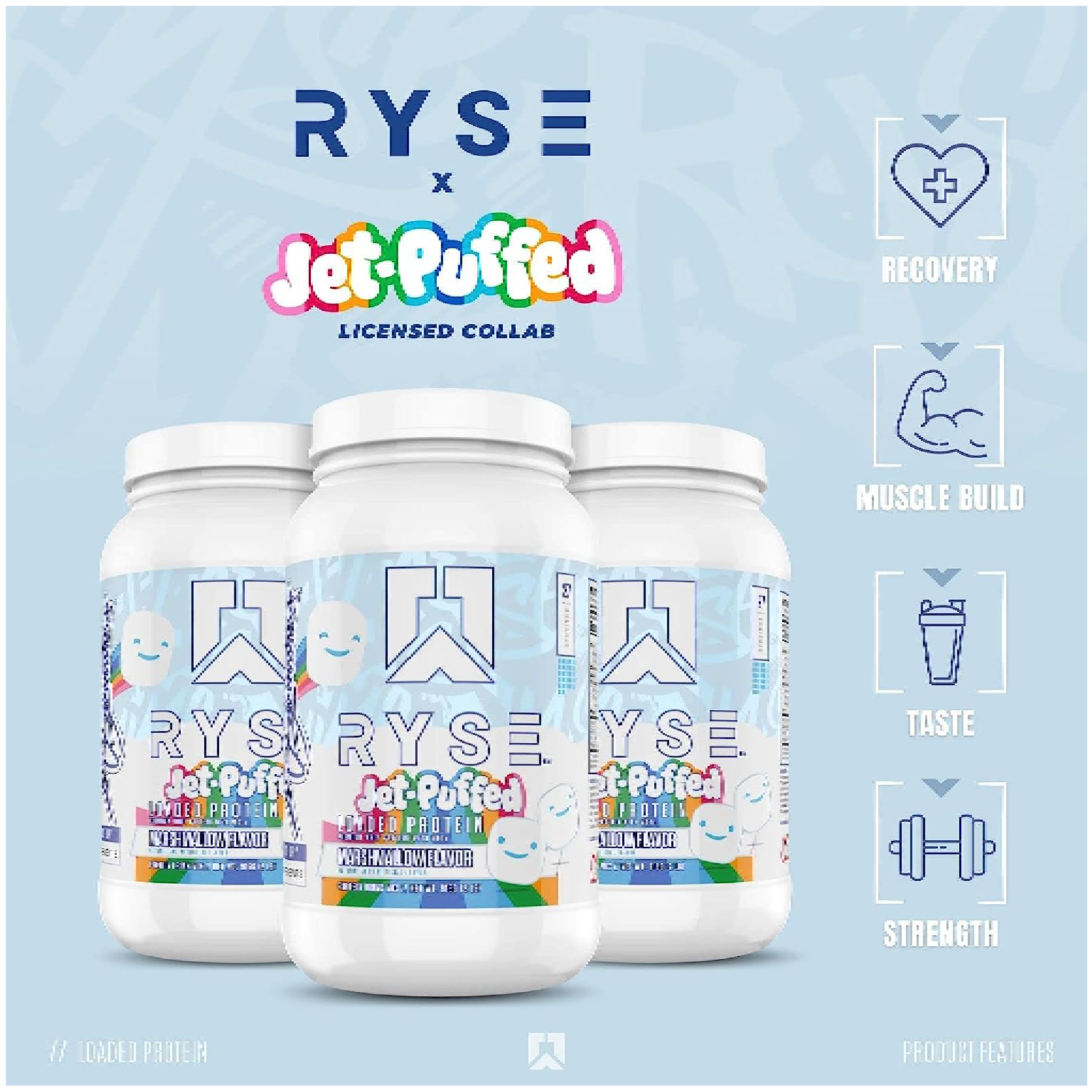 Ryse Jet-Puffed™ LOADED PROTEIN - Marshmallow