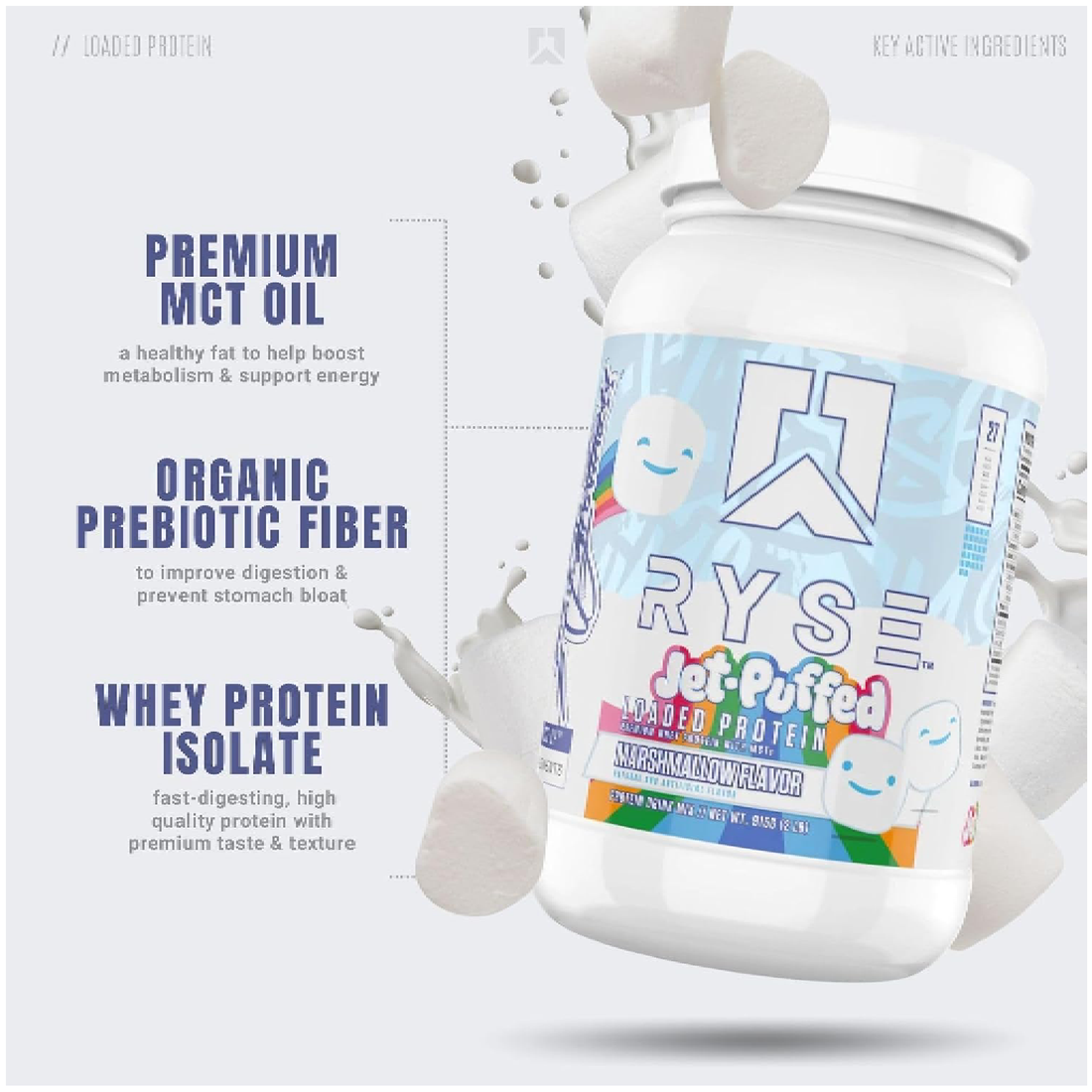 Ryse Jet-Puffed™ LOADED PROTEIN - Marshmallow