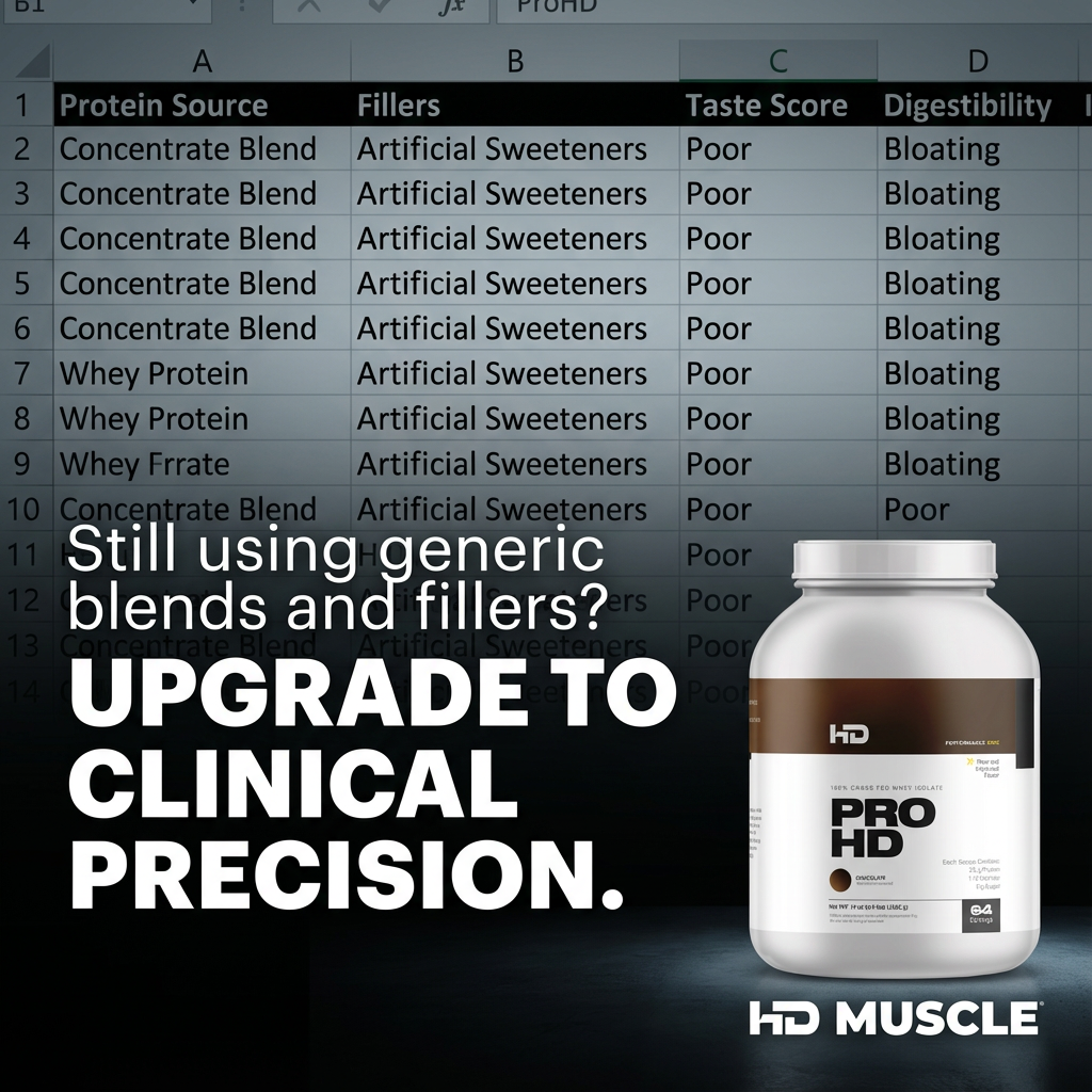 HD Muscle ProHD 100% Grass Fed Whey Isolate 1.89lbs - 4.4lbs ( 30-64 Servings )