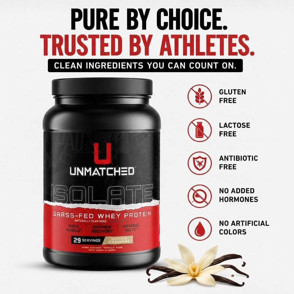 Unmatched Grass Fed Whey Protein Isolate 2lbs