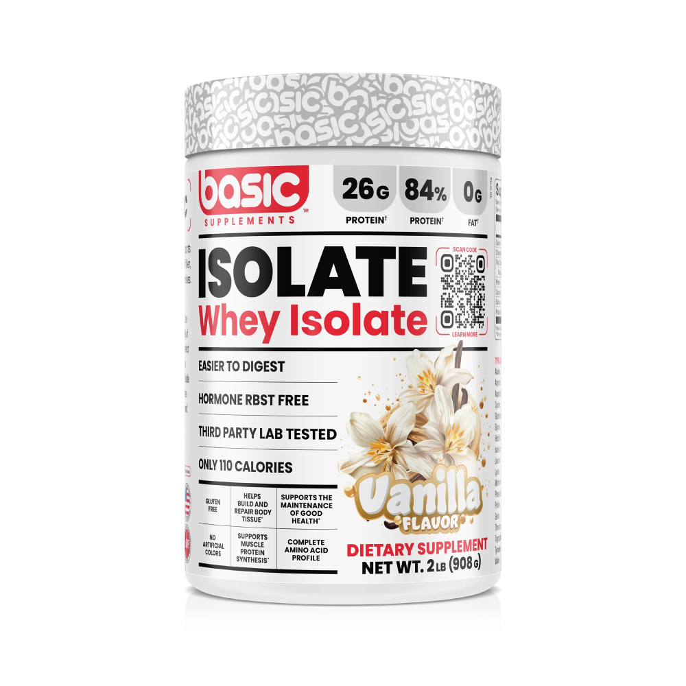 Basic Supplements Whey Isolate 2lbs - 5lbs