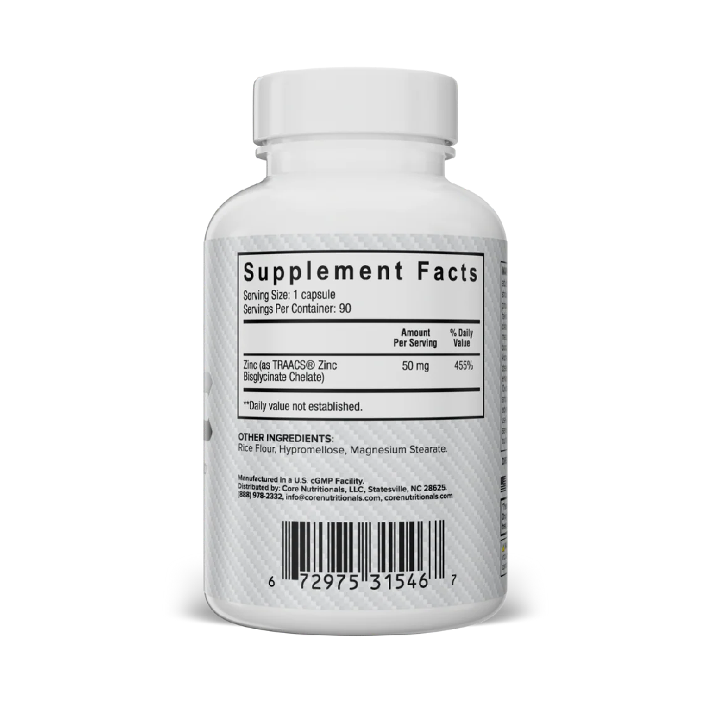 Core Nutritionals Zinc 90 Capsules