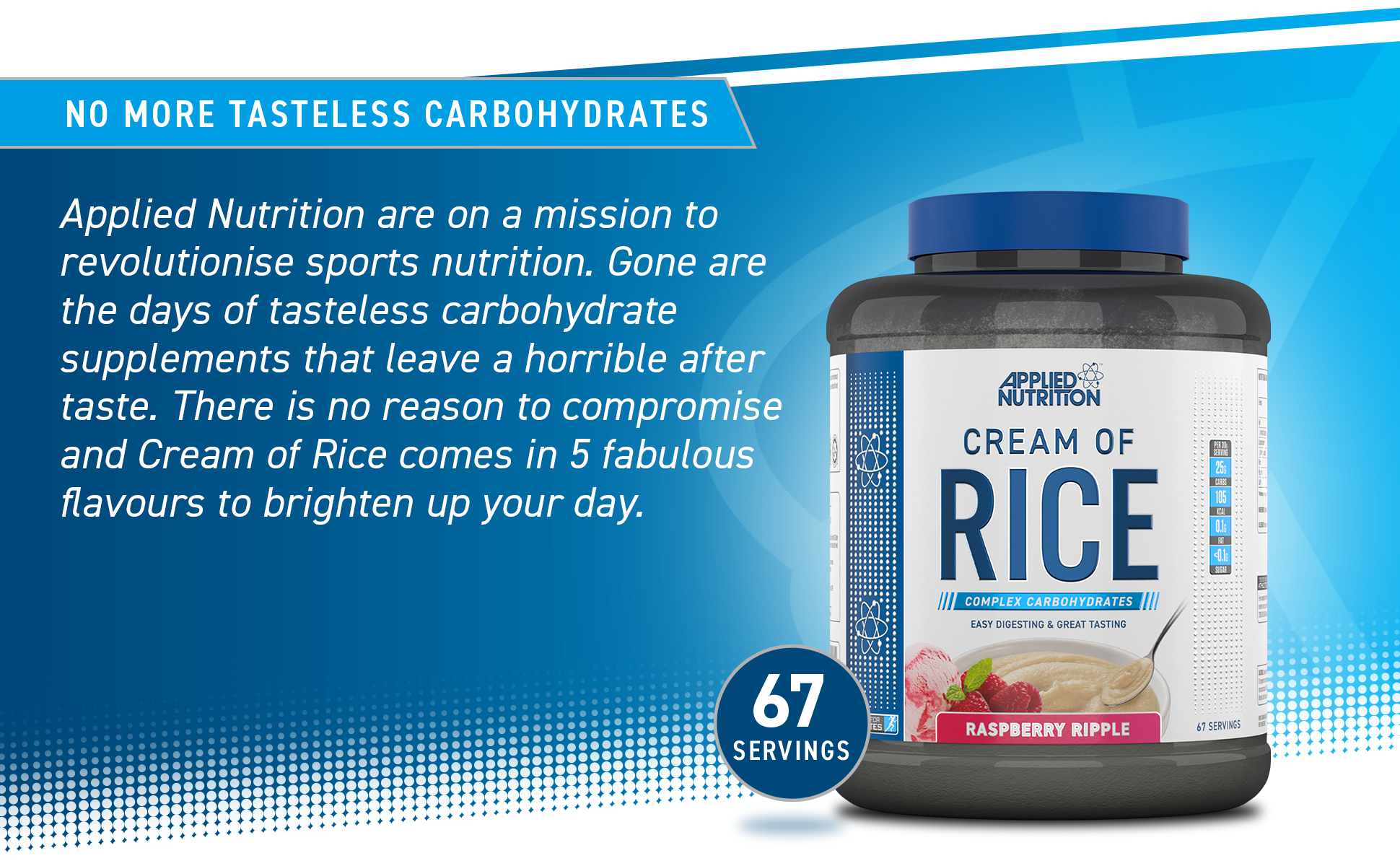 Applied Nutrition Cream of Rice 2kg (Halal) ( 67 Servings )