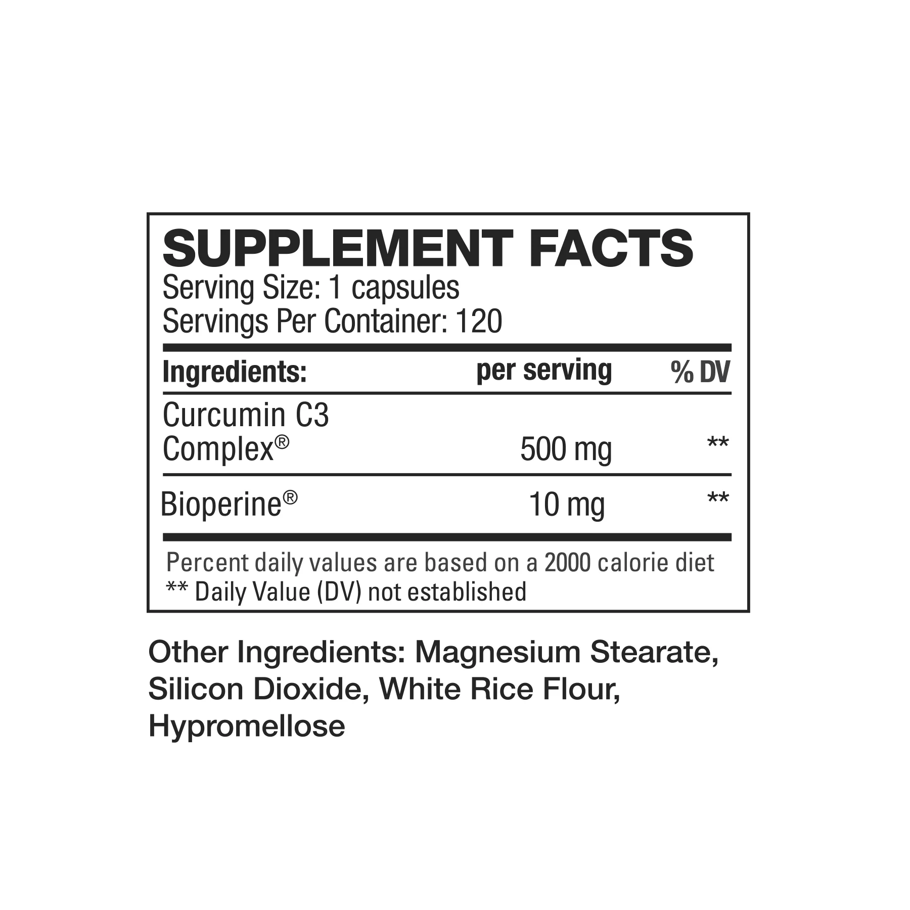 HD Muscle Curcumin C3 Complex ( 120 Servings )