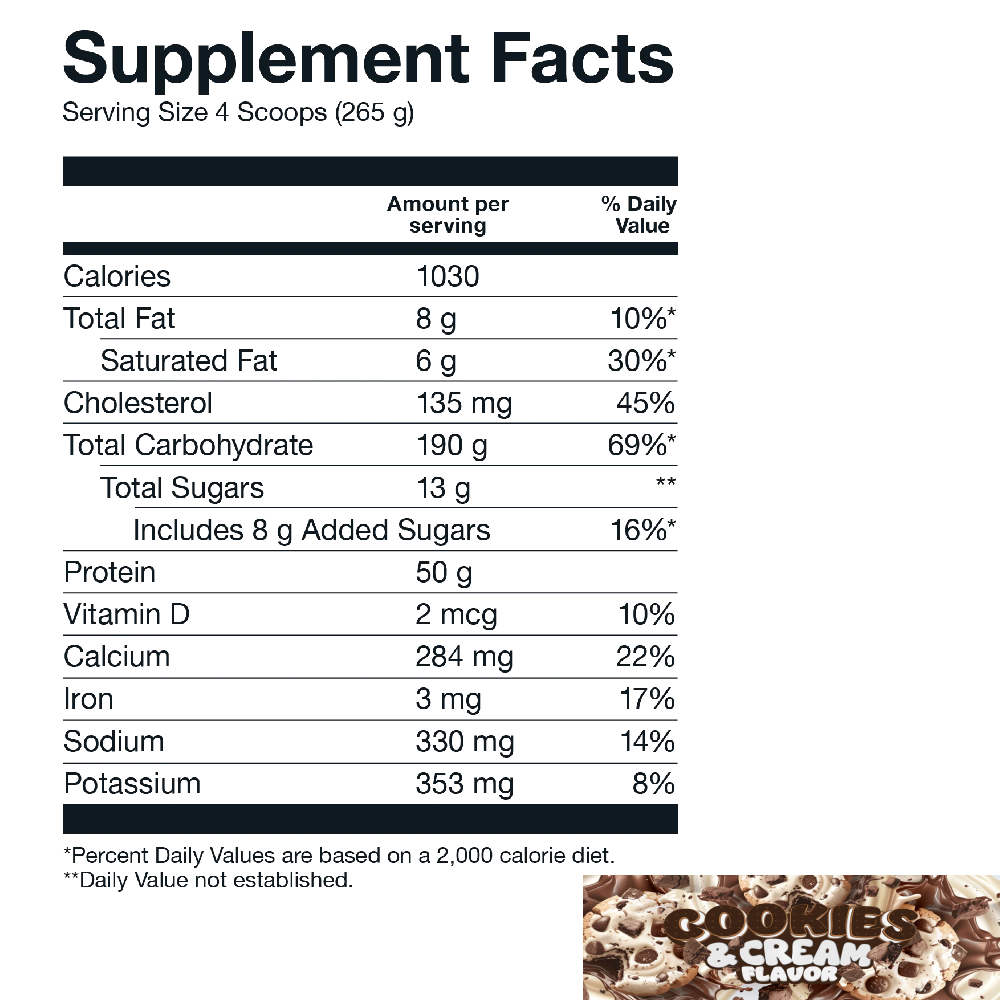 Basic Supplements Mass Gainer 6lbs