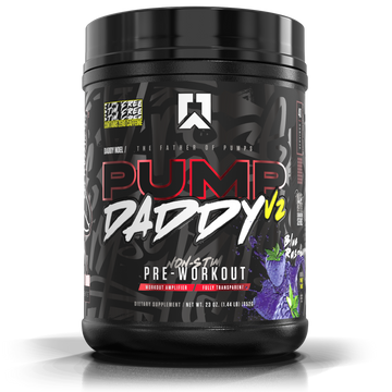 Ryse Pump Daddy V2 Non Stim Preworkout 40/20 Servings 9g L-Citrulline 5g Creatine , Betaine Nitrate (as N03-T®) 2g , Beta Alanine 6.4g