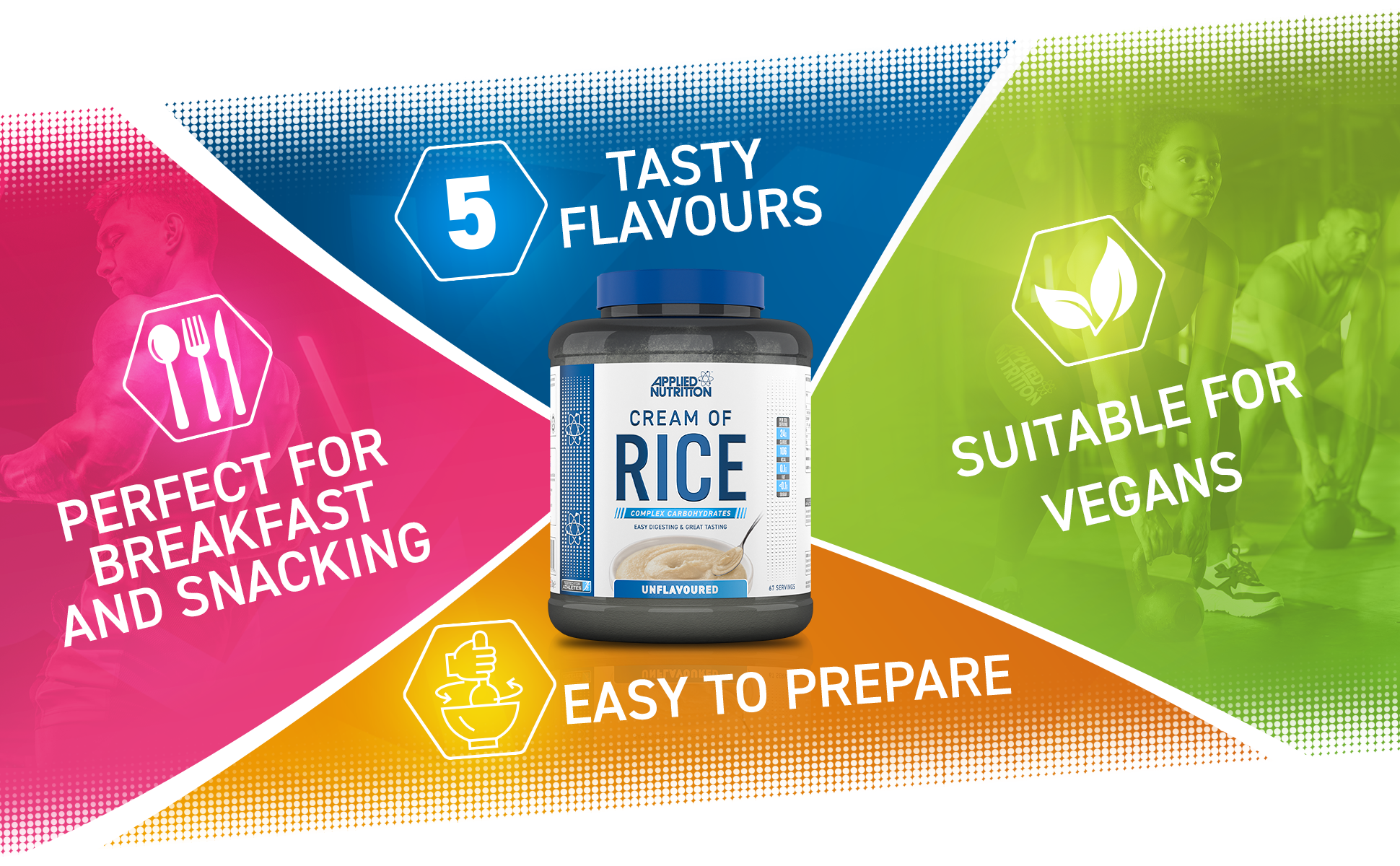 Applied Nutrition Cream of Rice 2kg (Halal) ( 67 Servings )