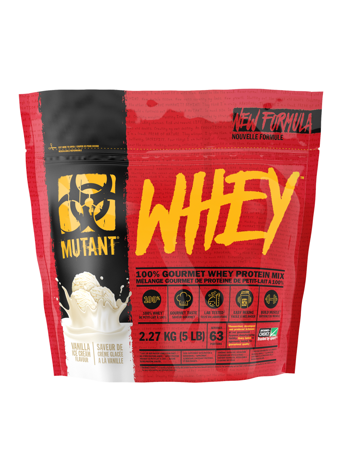 Mutant Whey Protein - 2lbs, 4lbs & 5lbs