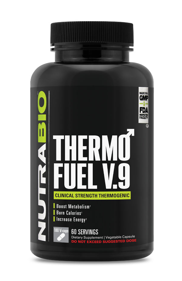 NutraBio ThermoFuel V9 - 180 Vegetable Capsules (Expiry: Dec 2022)