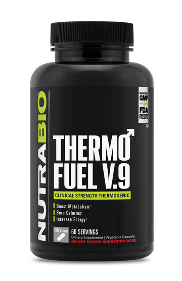 NutraBio ThermoFuel V9 - 180 Vegetable Capsules (Expiry: Dec 2022)