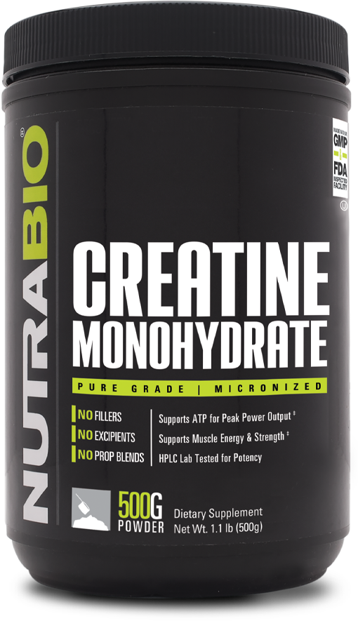 NutraBio Creatine Monohydrate ( 100 Servings )