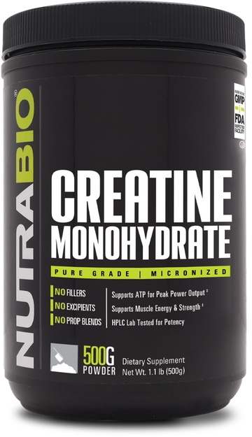 NutraBio Creatine Monohydrate ( 100 Servings )