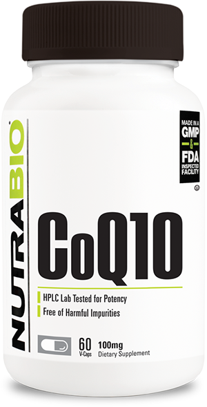 NutraBio CoQ10 (100mg) 60 Vegetable Capsules
