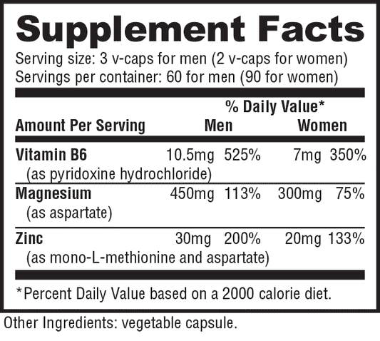 NutraBio ZMA 180 Vegetable Capsules