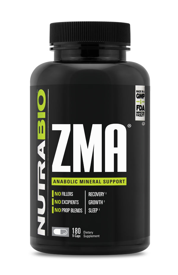 NutraBio ZMA 180 Vegetable Capsules