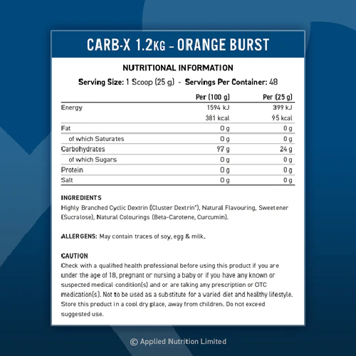 Applied Nutrition Carb X (HALAL) 48 Servings