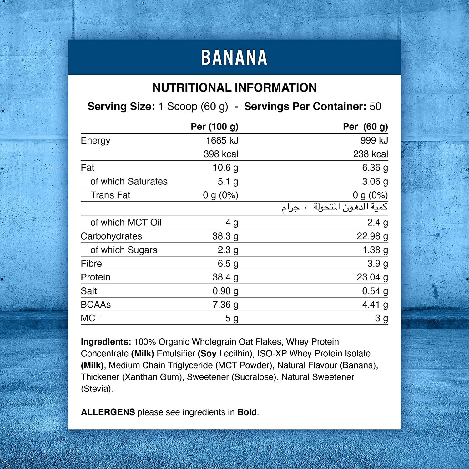 Applied Nutrition Critical Oats Protein Porridge 3kg (Halal) (50 servings)