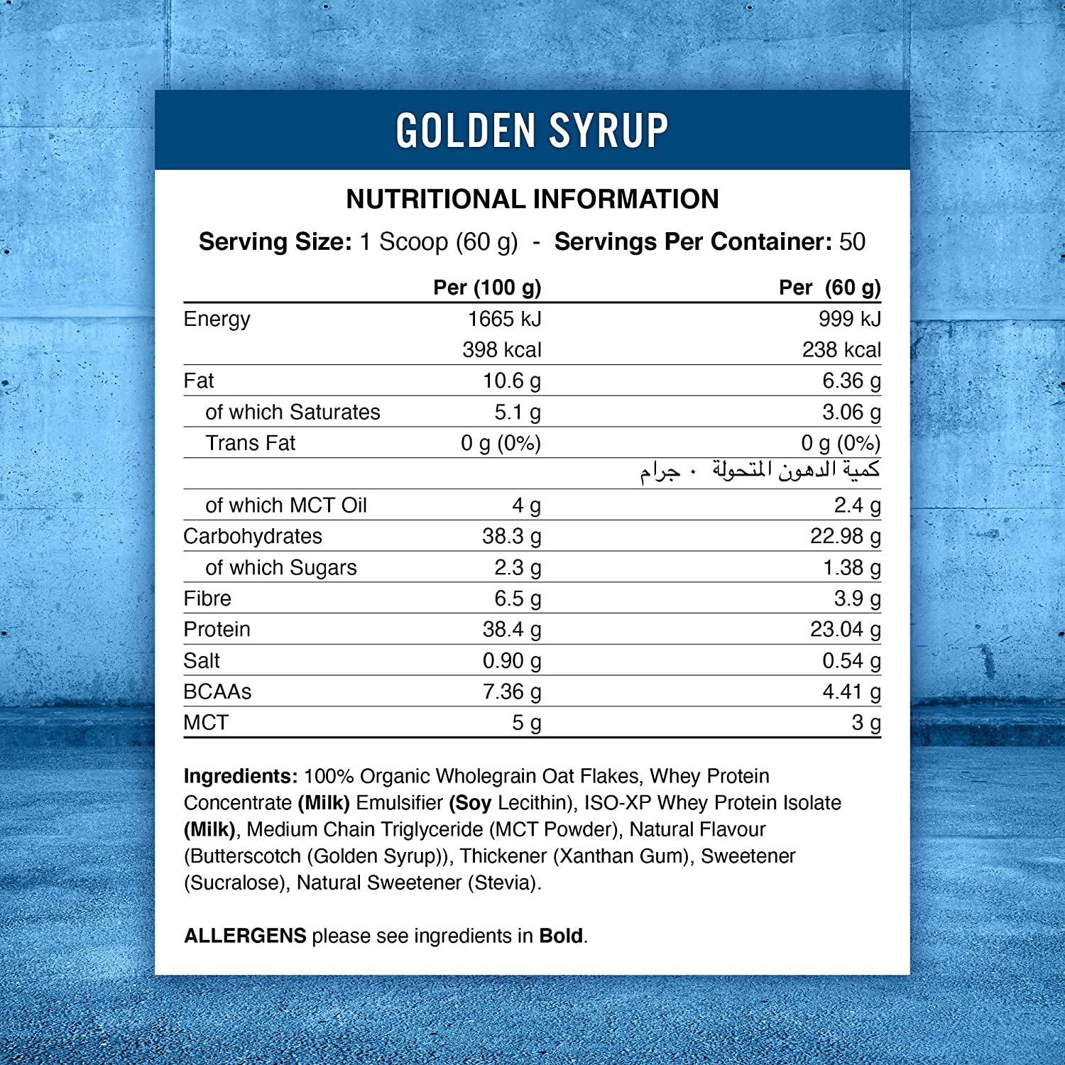 Applied Nutrition Critical Oats Protein Porridge 3kg (Halal) (50 servings)